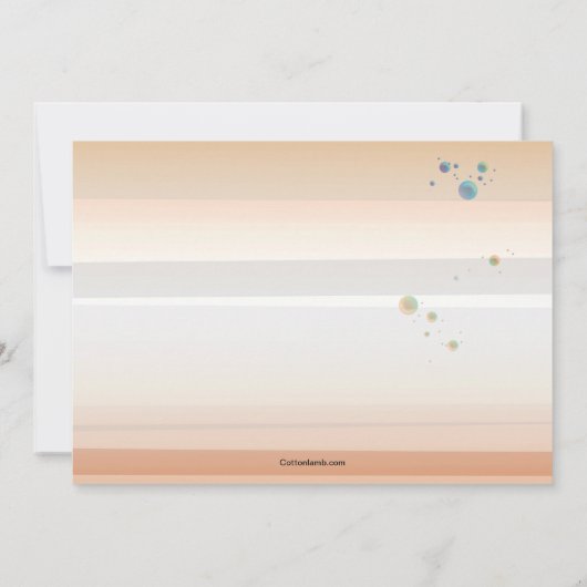 Vloeibare foto uitnodiging (Achterkant)