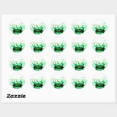 Vloeibare fotografie - Splash Ronde Sticker (Vel)
