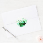 Vloeibare fotografie - Splash Ronde Sticker (Envelop)