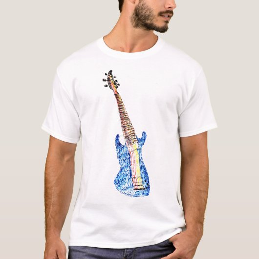 Vloeibare Gitaar T-shirt (Voorkant)