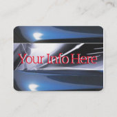 Vloeibare glasauto's visitekaartje (Achterkant)