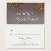 vloeibare glitter Appointment Card Visitekaartje (Voorkant /achterkant)