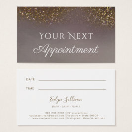 vloeibare glitter Appointment Card Visitekaartje