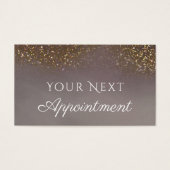 vloeibare glitter Appointment Card Visitekaartje (Voorkant)