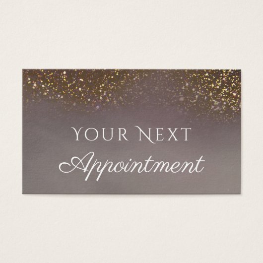 vloeibare glitter Appointment Card Visitekaartje (Voorkant)