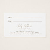 vloeibare glitter Appointment Card Visitekaartje (Achterkant)