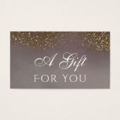 vloeibare glitter-kaartje visitekaartje (Voorkant)