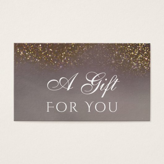 vloeibare glitter-kaartje visitekaartje (Voorkant)