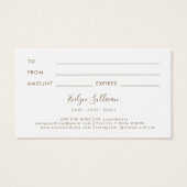 vloeibare glitter-kaartje visitekaartje (Achterkant)