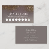 vloeibare glitter loyalty visitekaartje (Voorkant / Achterkant)