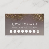 vloeibare glitter loyalty visitekaartje (Voorkant)