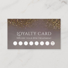 vloeibare glitter loyalty visitekaartje