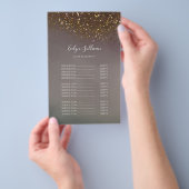 Vloeibare glitter ontwerp prijslijst flyer (Hand)