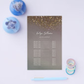 Vloeibare glitter ontwerp prijslijst flyer (Enkel)