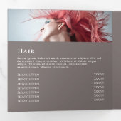 Vloeibare glitterdrieledige brochure drieluik kaart (Binnenzijde eerst)