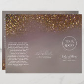 vloeibare glitters ontwerp brochure (Voorkant / Achterkant)