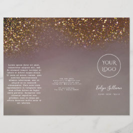 vloeibare glitters ontwerp brochure