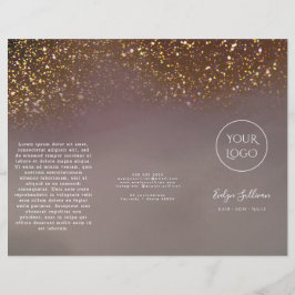 vloeibare glitters ontwerp brochure
