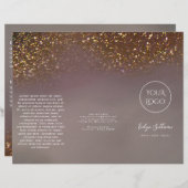 vloeibare glitters ontwerp brochure (Voorkant / Achterkant)