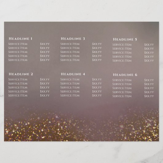 vloeibare glitters ontwerp brochure (Achterkant)