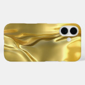 Vloeibare Gouden Abstracte Glans Case-Mate iPhone Case (Achterkant (horizontaal))