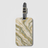 Vloeibare Gouden Aderen Bagagelabel (Voorkant (verticaal))