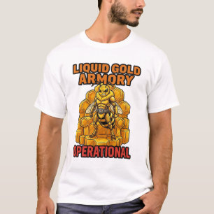 Vloeibare Gouden Arsenaal Operationele Bij T-shirt