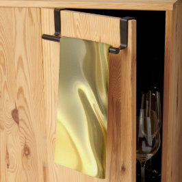 Vloeibare Gouden Digitale Print Theedoek
