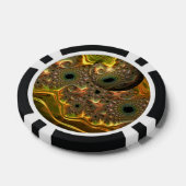 Vloeibare Gouden Fractale Droom Poker Chips (Enkel)