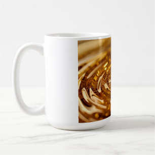 Vloeibare Gouden Mok - Luxe Gouden Abstracte Keram