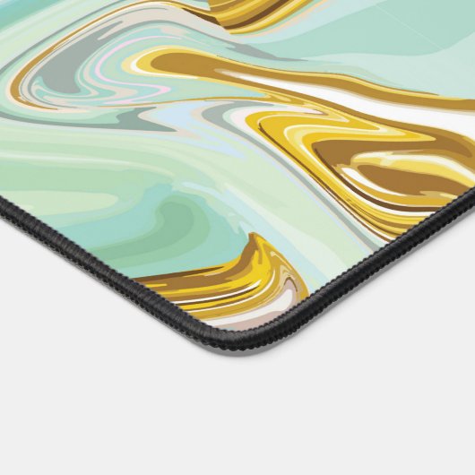 vloeibare goudpastel bureaumat (Hoek)