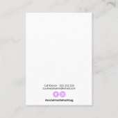 Vloeibare hars oorbel display Kaarten Visitekaartje (Achterkant)