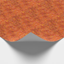 Vloeibare, heldere rode textuur met gele tinten cadeaupapier