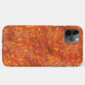 Vloeibare, heldere rode textuur met gele tinten Case-Mate iPhone case (Achterkant (horizontaal))