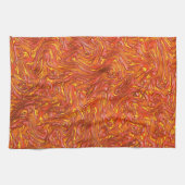 Vloeibare, heldere rode textuur met schoppen van g theedoek (Horizontaal)