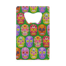 Vloeibare hemels Naadloos patroon 2018 Creditkaart Flessenopener