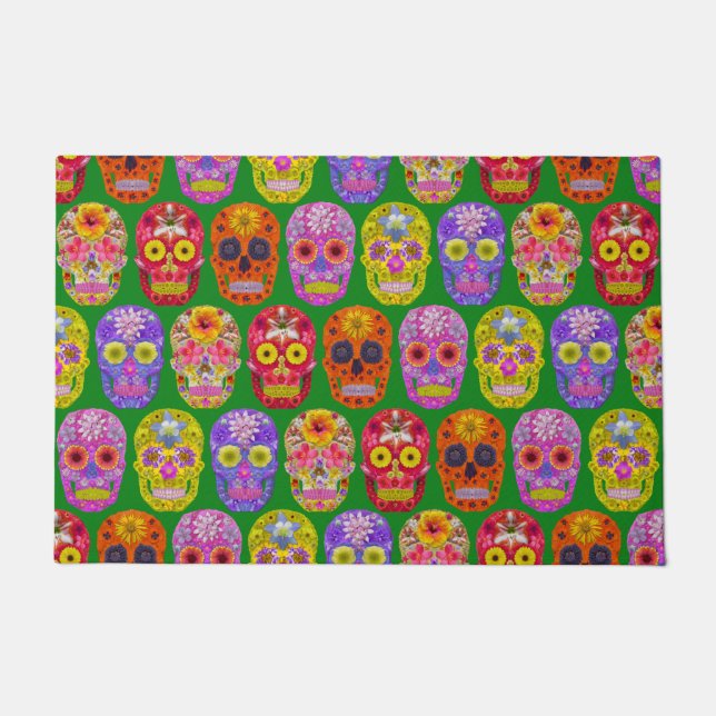 Vloeibare hemels Naadloos patroon 2018 Deurmat (Voorkant)