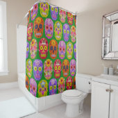 Vloeibare hemels Naadloos patroon 2018 Douchegordijn (In situ)