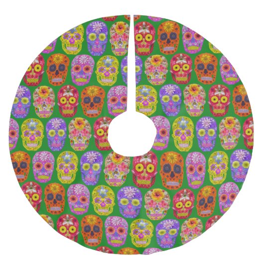 Vloeibare hemels Naadloos patroon 2018 Kerstboom Rok (Voorkant)