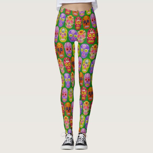 Vloeibare hemels Naadloos patroon 2018 Leggings (Voorkant)
