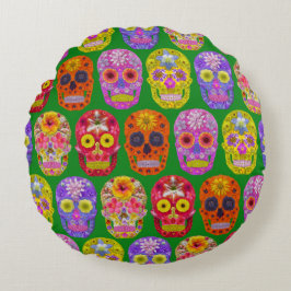 Vloeibare hemels Naadloos patroon 2018 Rond Kussen