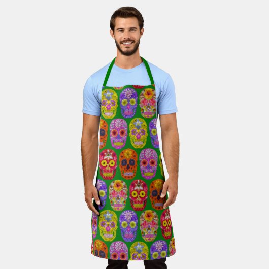 Vloeibare hemels Naadloos patroon 2018 Schort (Gedragen)