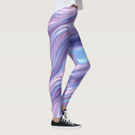 Vloeibare Holografische Stroom – Naadloos Abstract Leggings