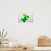 Vloeibare inkt in water poster (Keuken)