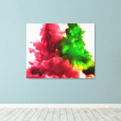 Vloeibare inkt in waterserie 2 canvas afdruk (Insitu (Houten vloer))