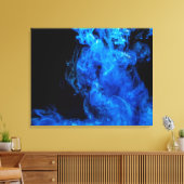 Vloeibare inkt in waterserie 2 canvas afdruk (Insitu (Woonkamer))