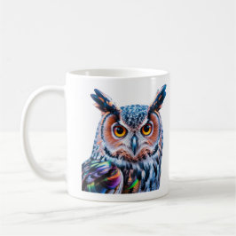 Vloeibare inkt uil heldere veren koffiemok