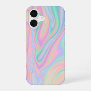 Vloeibare Iridiserende Eenhoorn Kleur Ontwerp iPhone 16 Hoesje