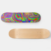 Vloeibare iriscerende regenboogtextuur persoonlijk skateboard (Horizontaal)