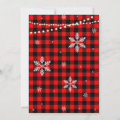 Vloeibare kerstuitnodiging kaart (Achterkant)